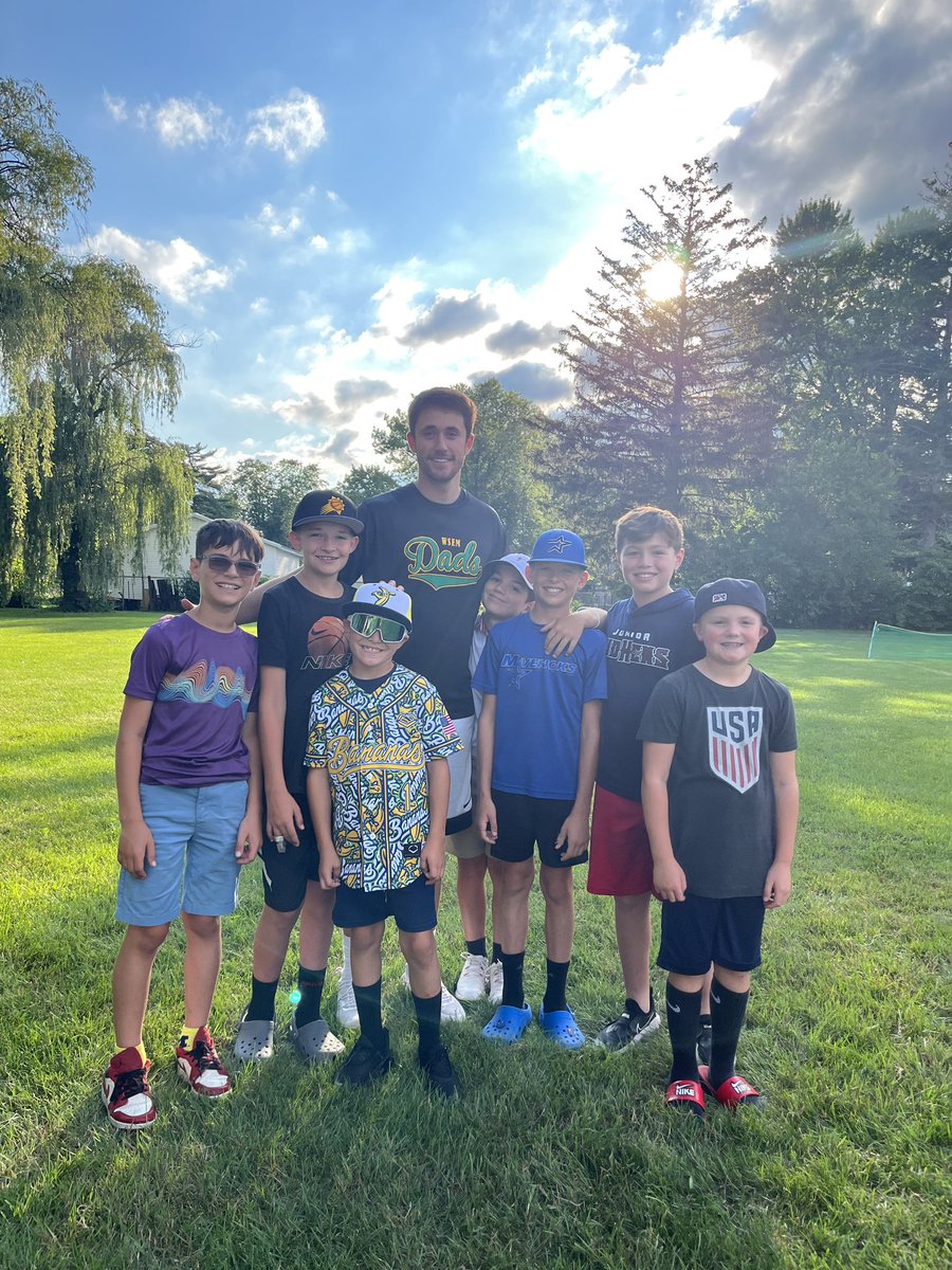NWOWiffleball's tweet photo. Some pics from a great week, Caden (Mr. Irwin)’s students showed up and had a big time party! Was a blast playing in front a crowd. Beautiful night, thanks to all teams and captains for all of the help. 
PC📸: @jhoppenjans_31 @IrwinCaden https://t.co/dxkYPDQUvk