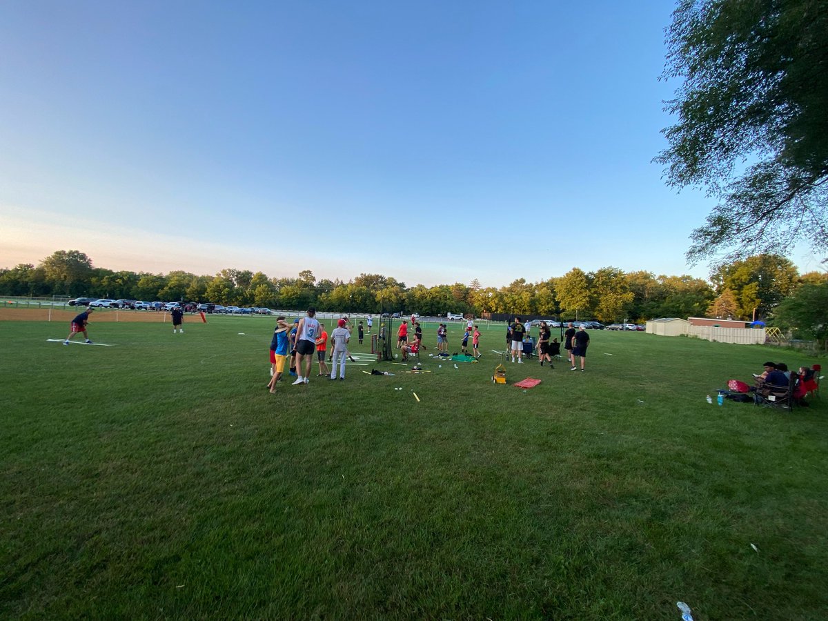 NWOWiffleball's tweet photo. Some pics from a great week, Caden (Mr. Irwin)’s students showed up and had a big time party! Was a blast playing in front a crowd. Beautiful night, thanks to all teams and captains for all of the help. 
PC📸: @jhoppenjans_31 @IrwinCaden https://t.co/dxkYPDQUvk