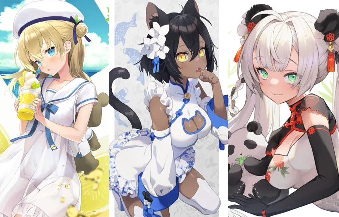 #個人依頼OKなイラストレーター  キャラクターデザイン、Vtuber素材、SD実績が多いですが、描くこと全般大好きです 女子、男子、人外も大好きです 11月からのご依頼お待ちしております!