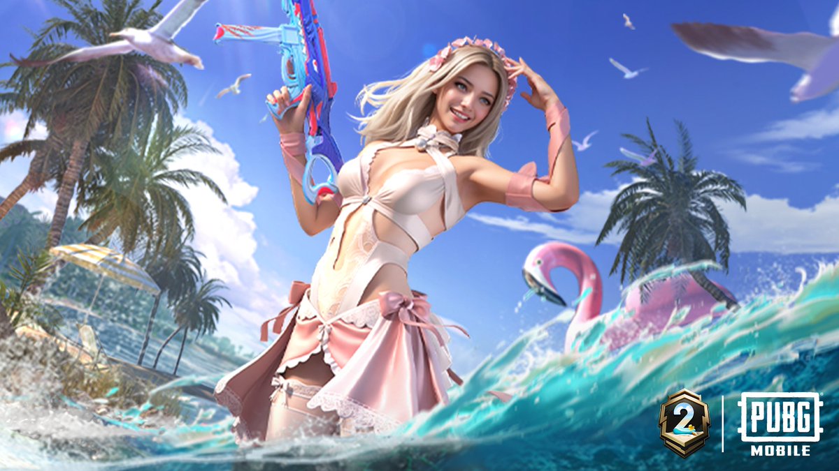 PUBGMOBILE_JP's tweet photo. 🌊🌊🌊Royale Pass A2 本日開始🌊🌊🌊
海辺をイメージした「シーサイドガールセット」や、カラーチェンジのできる「セレネラプチャーセット」などが報酬に登場🥽
他にも様々な報酬がラインナップ、早速確認してみよう❗️
📱今すぐゲームにログイン
https://t.co/5ApX08mAcG…
#PUBGモバイル #RPA2 https://t.co/Wvd0JqVmuV
