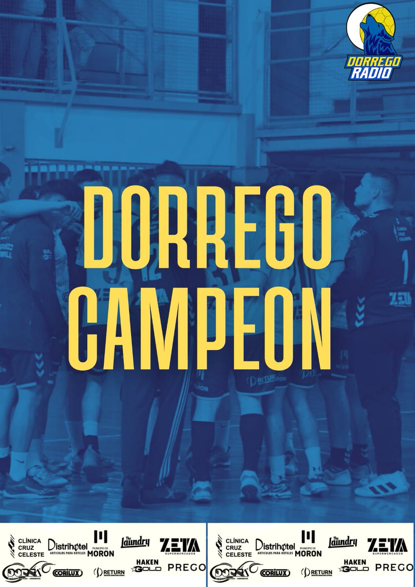 🥇CAAAMPEEEOOONEEESSS!!!🥇

🏆 Dorrego le ganó por 34-27 a San Fernando y se coronó campeón del torneo apertura de <a href="/femebal/">Fe.Me.Bal.</a> y logró su 2do título de la historia

🏐P. Mínguez fue el goleador con 9 anotaciones

👏🏻 Felicitaciones para todo el plantel y cuerpo técnico por este logro
