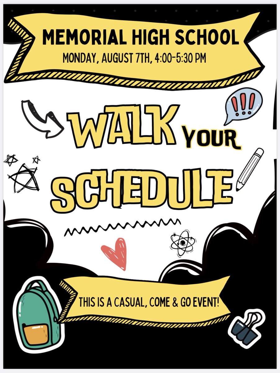 Warrior_Counsel's tweet photo. Hey, Warriors! 

Save the dates for…

*Freshman Bootcamp
(open to incoming 9th grade only) 

*Walk Your Schedule Night
(open to all grade levels) https://t.co/2oj93SEEJF