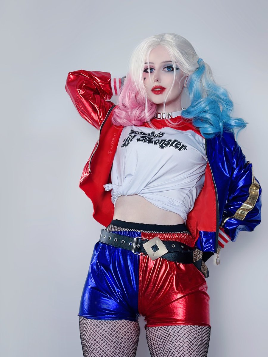 -“I need a gangsta
To love me better
Than all the others do

To always forgive me
Ride or die with me
That's just what gangsters do”
-
Character: Harley Quinn 
Wig @cosplaybuzz 
5% discount code: LAZER