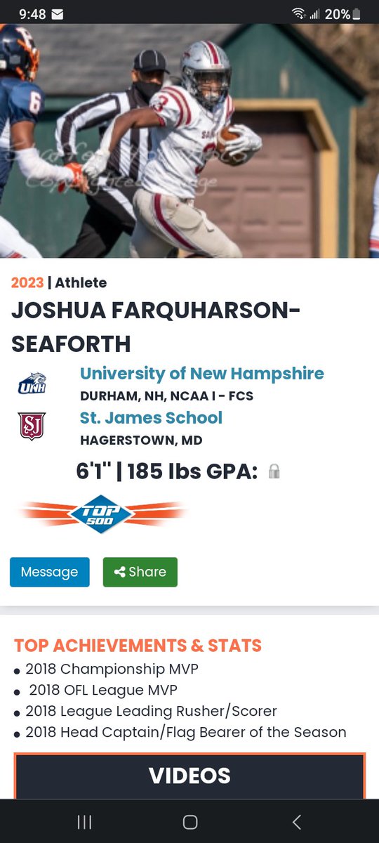 Congratulations to Joshua. Another committed to a D1 program! Do you think you have what it takes to compete on the big stage? If so, let's get started! Click here: bit.ly/40C9swy