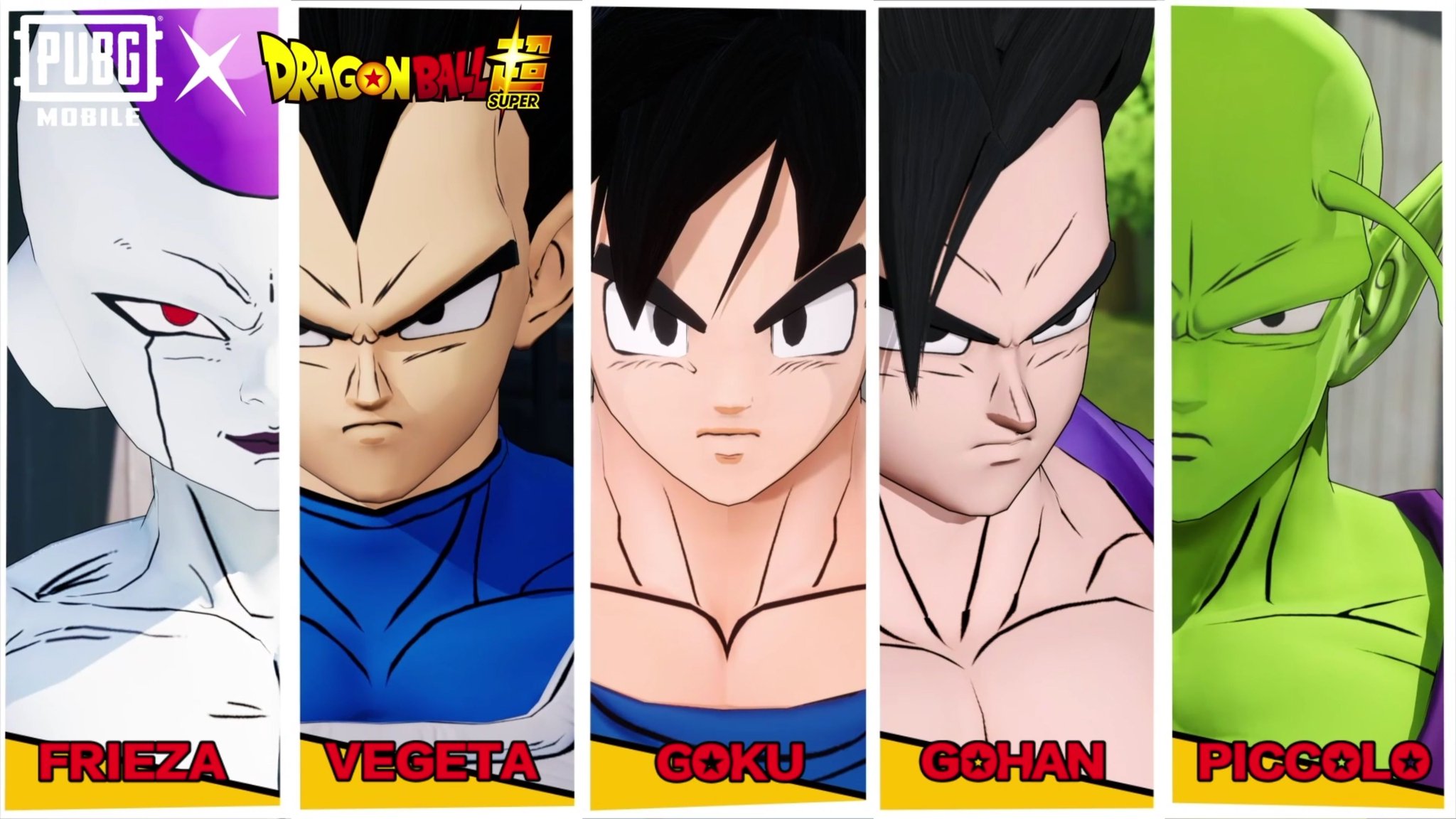 PUBG Mobile Dragon Ball Super Goku Gohan Piccolo Vegeta 4K