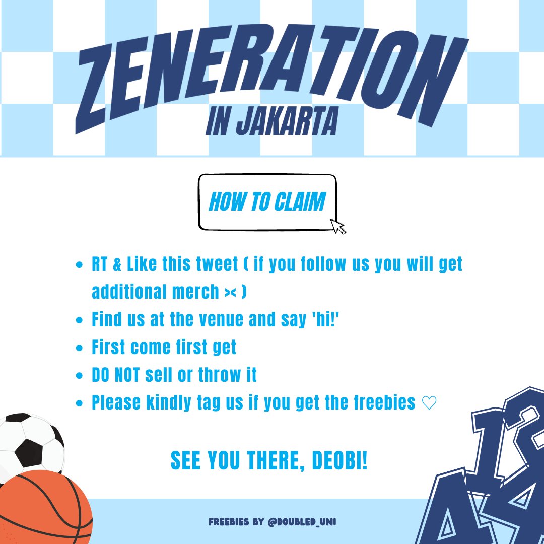 DoubleD_Uni's tweet photo. 🪐THE BOYZ 2ND WORLD TOUR: ZENERATION IN JAKARTA 🪐

freebies by @doubled_uni

Rules:
1. RT+Like this tweet
2. Follow (optional, but get more freebies if u follow us) 

 📍Beach City Stadium
🗓 29 July 2023
⏰️ TBA

Please read how to claim in the poster, see you deobi! 👋 https://t.co/IluoQHMMbr