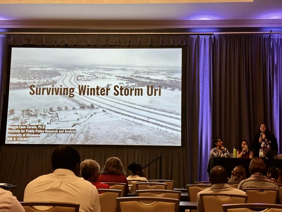 UDELDRC's tweet photo. @UDelaware @UDResearch @HazCenter @salvesila @itsRoniyall @SarahDeYoung2 @ShangjiaDong @juliehelliott @YajairaAyala04 @BAFFellows @JenniferTrivedi @ProfDisaster Maggie Leon-Corwin’s presentation drew from her work on a DRC research project while she was a summer scholar. @UDelaware @UDResearch @HazCenter #HazWS #UDel #BlueHens #UDELDRC https://t.co/C7DoRWjDSg