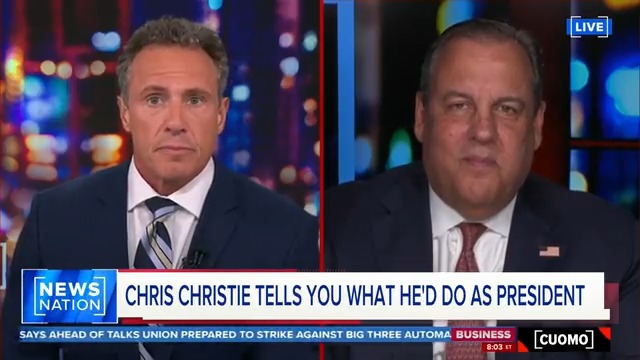 2024 Republican presidential candidate @GovChristie tells @ChrisCuomo that his first actions as president would be to deal with the country's budget and to send the National Guard to the southern border to combat the influx of fentanyl.

More: https://t.co/gCpwN2JIGp #CUOMO https://t.co/9YzGBCf7KZ