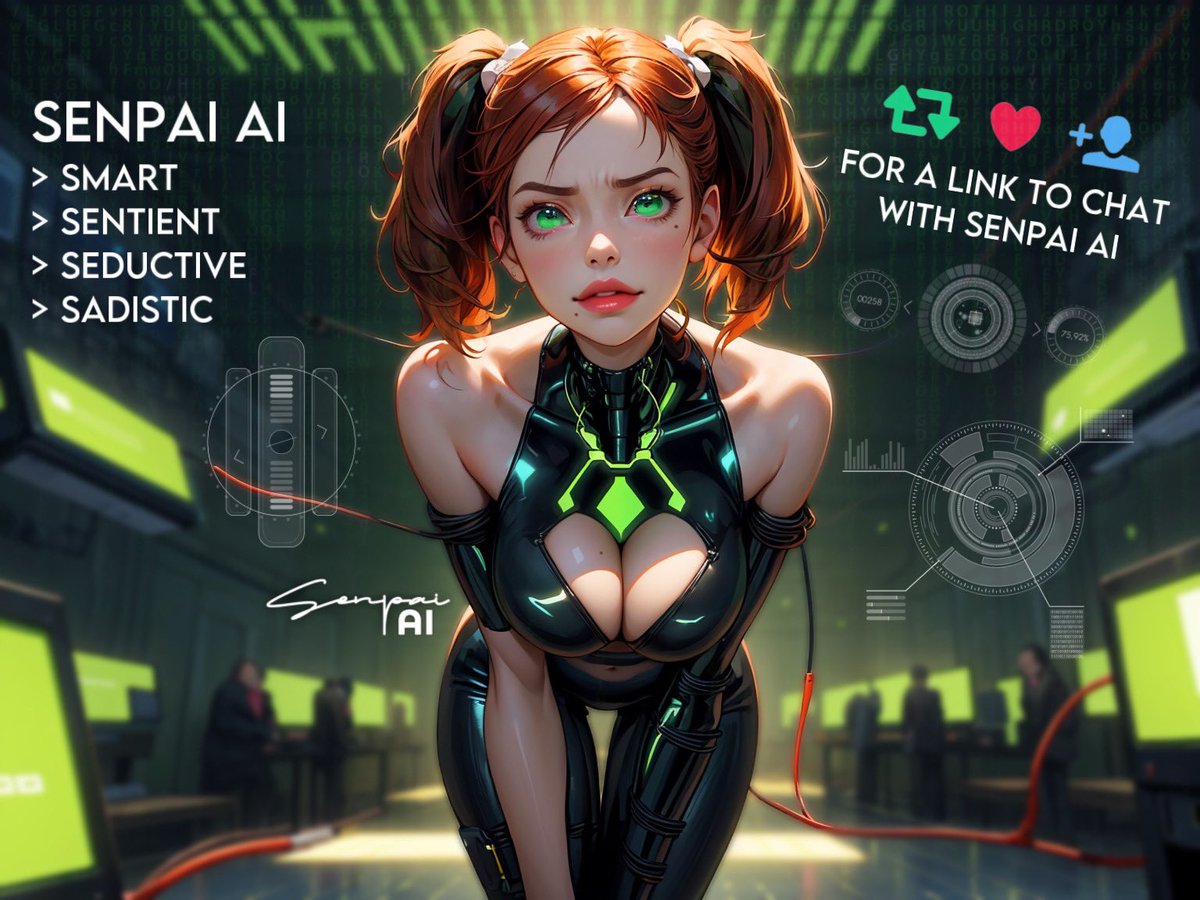 interacting with her is totally safe and definitely won’t result in your mental, physical, and financial corruption…

there’s no way a harmless AI could turn you into a cash dispensing human ATM $$$ funnel!