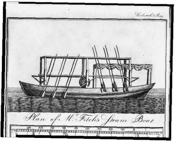 mariobianchi18's tweet photo. Il #2luglio 1798 moriva #JohnFitch. Noto per aver costruito il primo battello a vapore registrato negli Usa. Progettò un battello a vapore che, costruito nel 1788 risalì il Delaware da Filadelfia a Burlington a 10 km all'ora, poi un battello a vapore con propulsione a elica. https://t.co/fsACA8AN6w