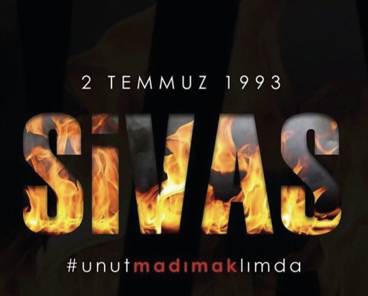 “Kararmış yüreğin hiç ışığı olmaz
Bilmez misin ki türküler yanmaz.”

30 yıl önce, 2 Temmuz 1993’te Sivas Madımak Oteli’nde büyük bir insanlık suçu işlenmiştir. Ozanlarımız, aydınlarımız, sanatçılarımız bir otel içerisinde ölüme terk edilmiş, canlarımız diri diri yakılmıştır.…