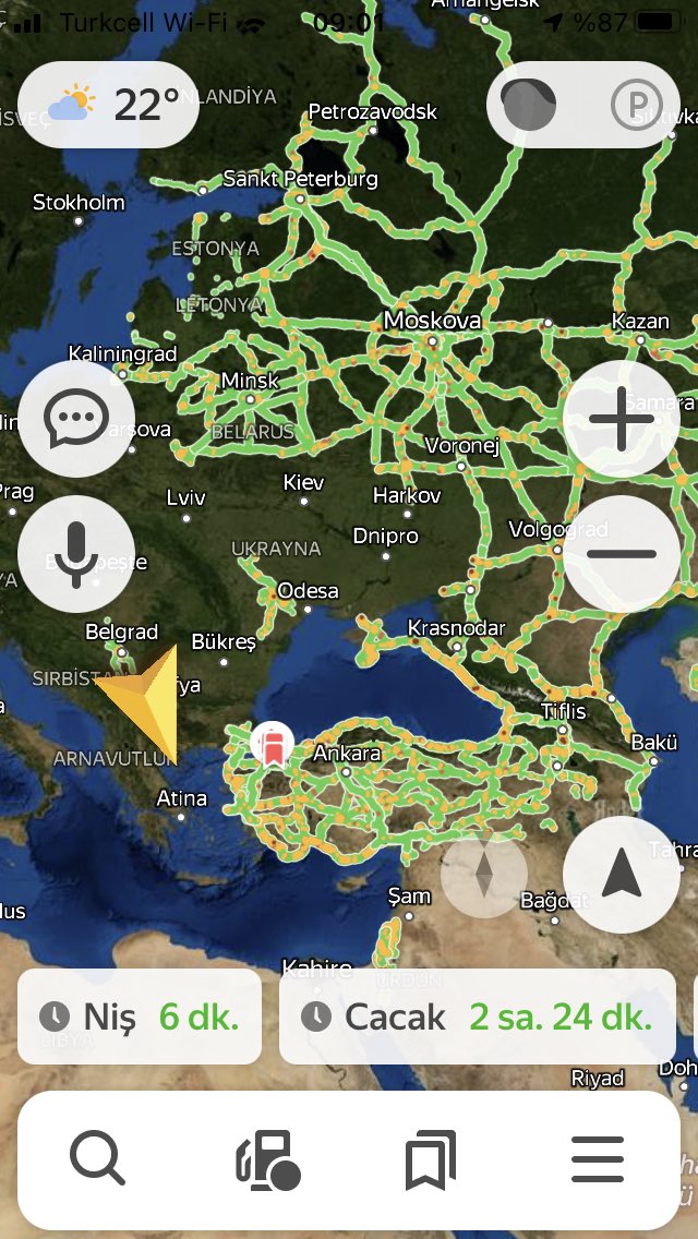 fatihpakdamar's tweet photo. Yandeks tüm Rusya ve Türkiye’de çok yaygın kullanılırken. Sanırım Avrupa’da çok zayıf... #yandeks #googlemap #maps #navigation https://t.co/nf5g1J97Go