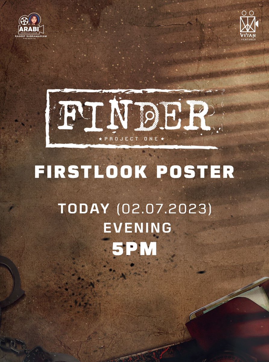 cinezhagaram's tweet photo. #Finder FL Today 5PM ๐
@DirVr @arbrds
@suryaprasadh @dharani.17
@actressbrana @tamilkumaran
#Charlie #Senrayan
#Finder
#FinderTamilMovie
#FinderProjectOne
#ArabiProductions
#VinothRajendran
#raja pro
@GopinathShanka4
@sulthanrajapro https://t.co/TuOKfK8SEK