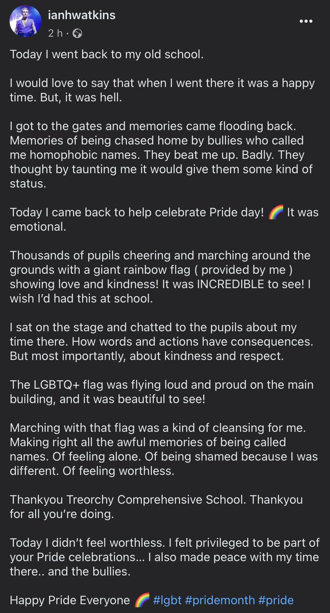 This is the ‘why’… #pride #proud 🏳️‍🌈🏳️‍⚧️❤️