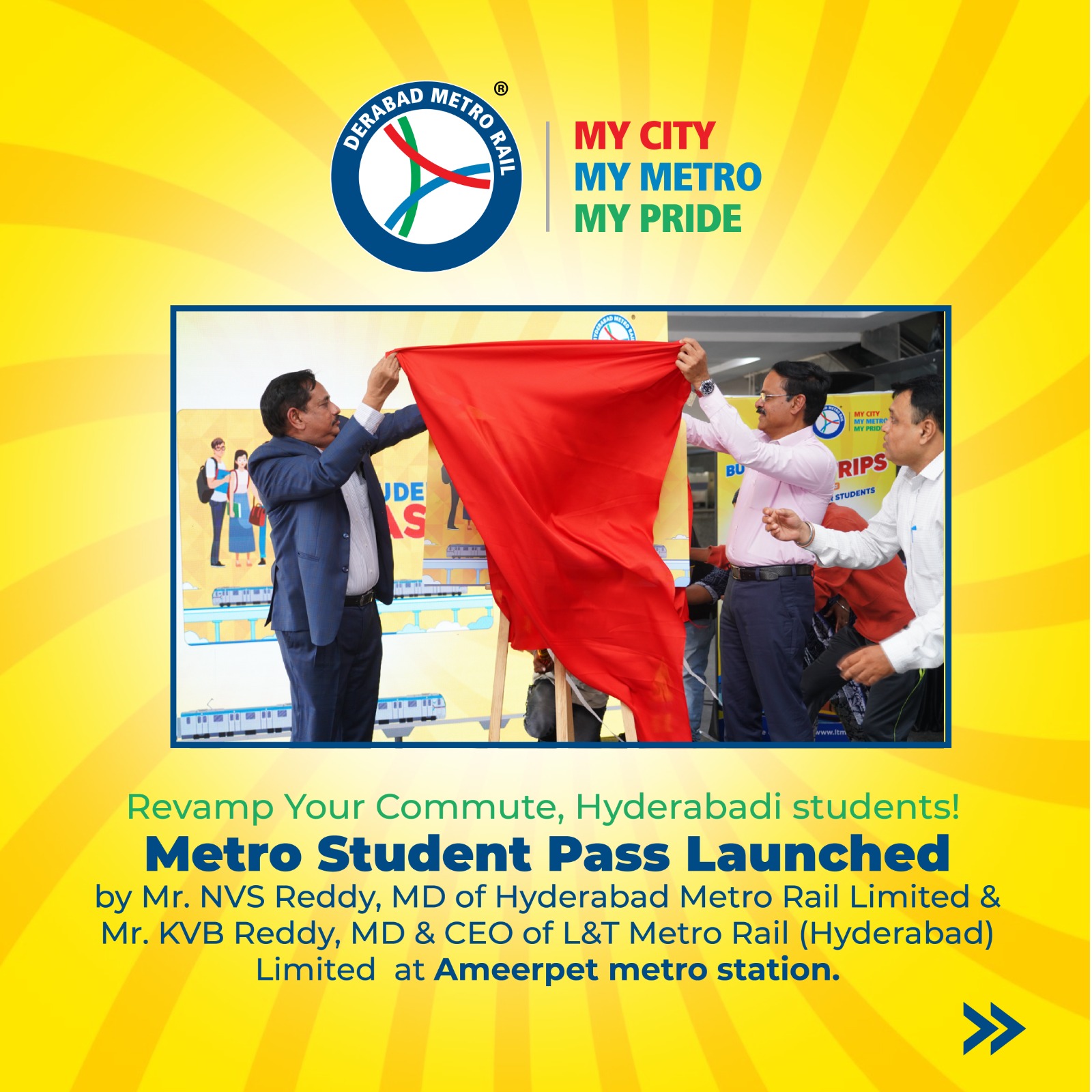 L&T Hyderabad Metro Rail on Twitter "Hyderabadi Students, get ready to
