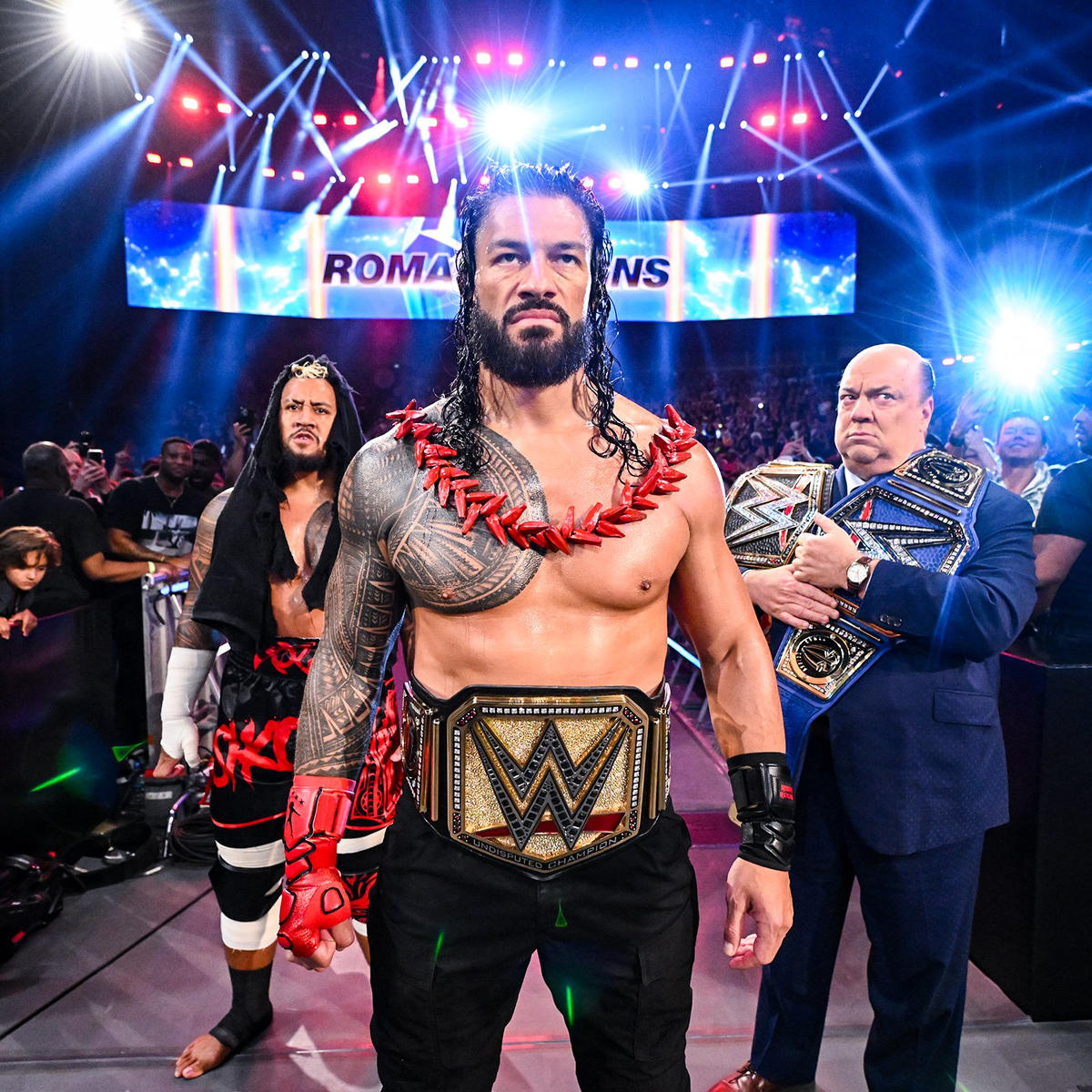 wrestle_chatter's tweet photo. Things change in no time...
Roman Reigns was PINNED at #MITB
Jey Uso is the name. #MahaMITB