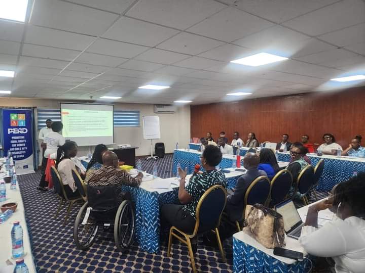 PPAGGhana's tweet photo. This week, our @PERD_PROJECT supported the Ministry of Employment & Labour Relations in a stakeholders engagement workshop on the Employment Equity Policy for vulnerable groups in society.
See scenes from the event.
#perdproject
#disabilityinclusio https://t.co/p4CBDA5eEj