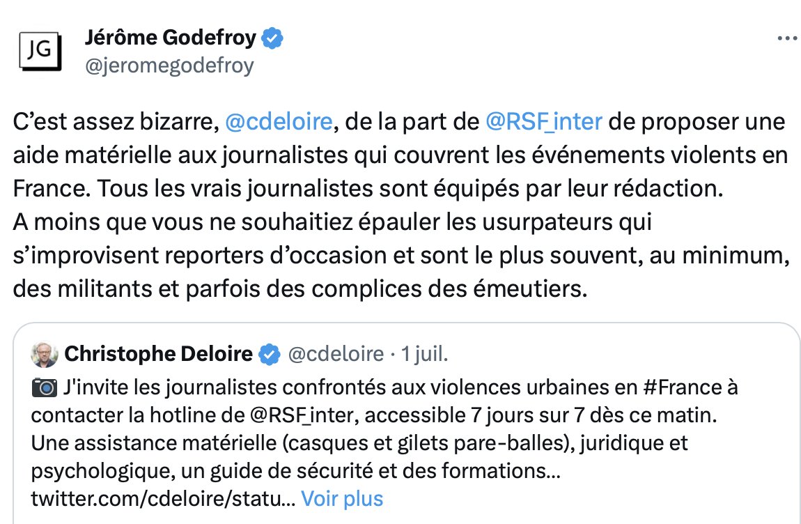 Christophe Deloire tweet media