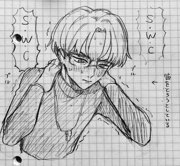 TLいまだに死んでるから鍵でヒソヒソ描いてたオタクの絵晒すね〜 #眼乃上クソ雑絵 