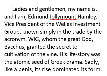 tmac_bill's tweet photo. On Bacchus - with a joke about rise/form. Re-TMAC: enter the villain of the piece....

#Ulysses #JamesJoyce #TMACnovel https://t.co/rLYwlQvNRr