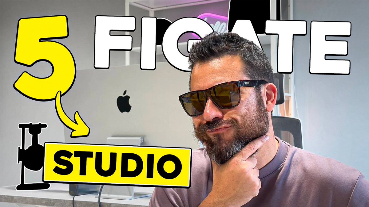 5 FIGATE tech per il mio STUDIO - Non sono gadget low cost!
youtu.be/Fp5H3ZoAyx8