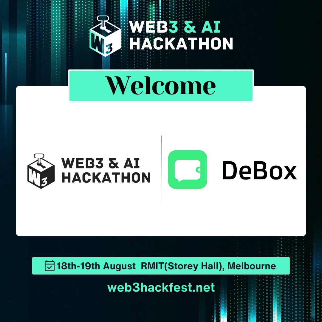 web3hackfest's tweet photo. 📢We're thrilled to announce our partnership with @DeBox_Social - the all-in-one #Web3 social platform based on DID technology!
Let's discover what new opportunities it brings to the #Web3hackfest🚀
Stay updated with the latest news by joining our group⤵️https://t.co/4X4QKgEvyy https://t.co/rIGTvPjtfa