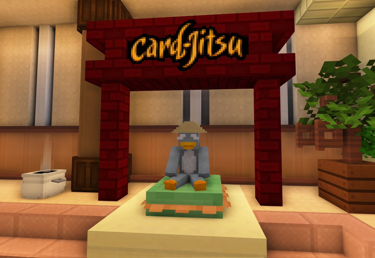 ClubMinePenguin's tweet image. 🐧 Experience Club Penguin's Card-Jitsu game recreated in Minecraft!
🥋 Card-Jitsu is now available for all to play on ClubMinePenguin! Work your way up to achieving the legendary black belt by challenging opponents, then battle Sensei to become a ninja!
