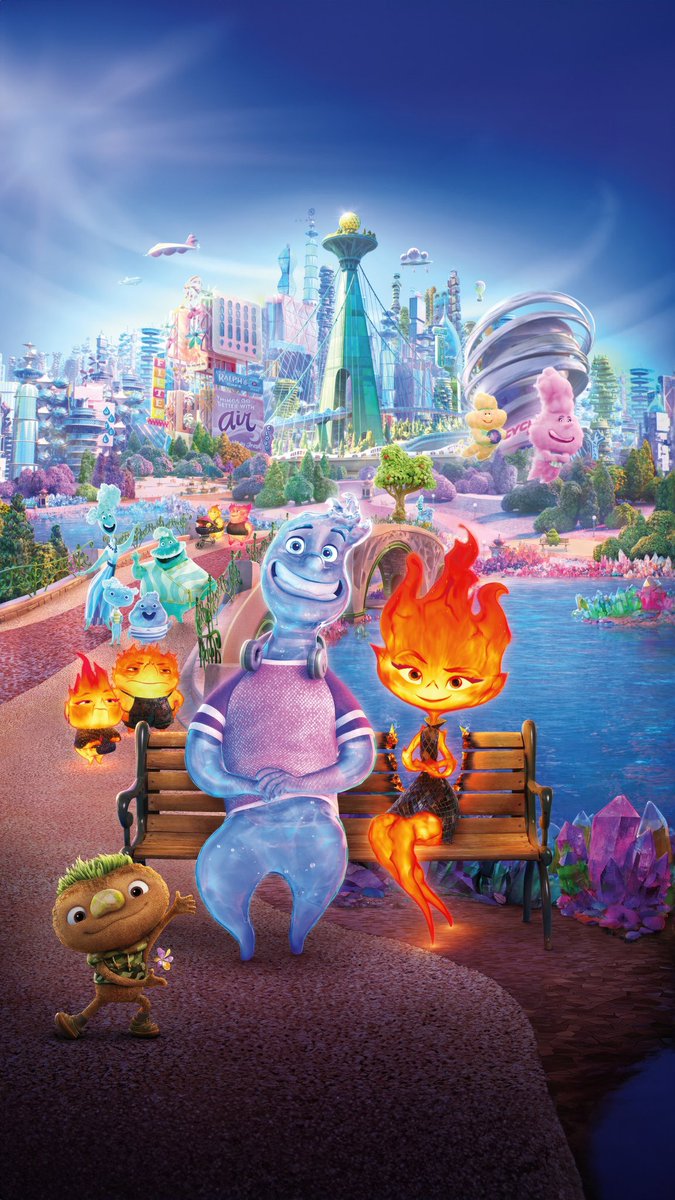 disneypixarnerd's tweet photo. new phone wallpaper 😊🥰👌 

#Elemental #ElementCity #PixarElemental @PixarElemental ❤️‍🔥 https://t.co/Qxb72iqpud