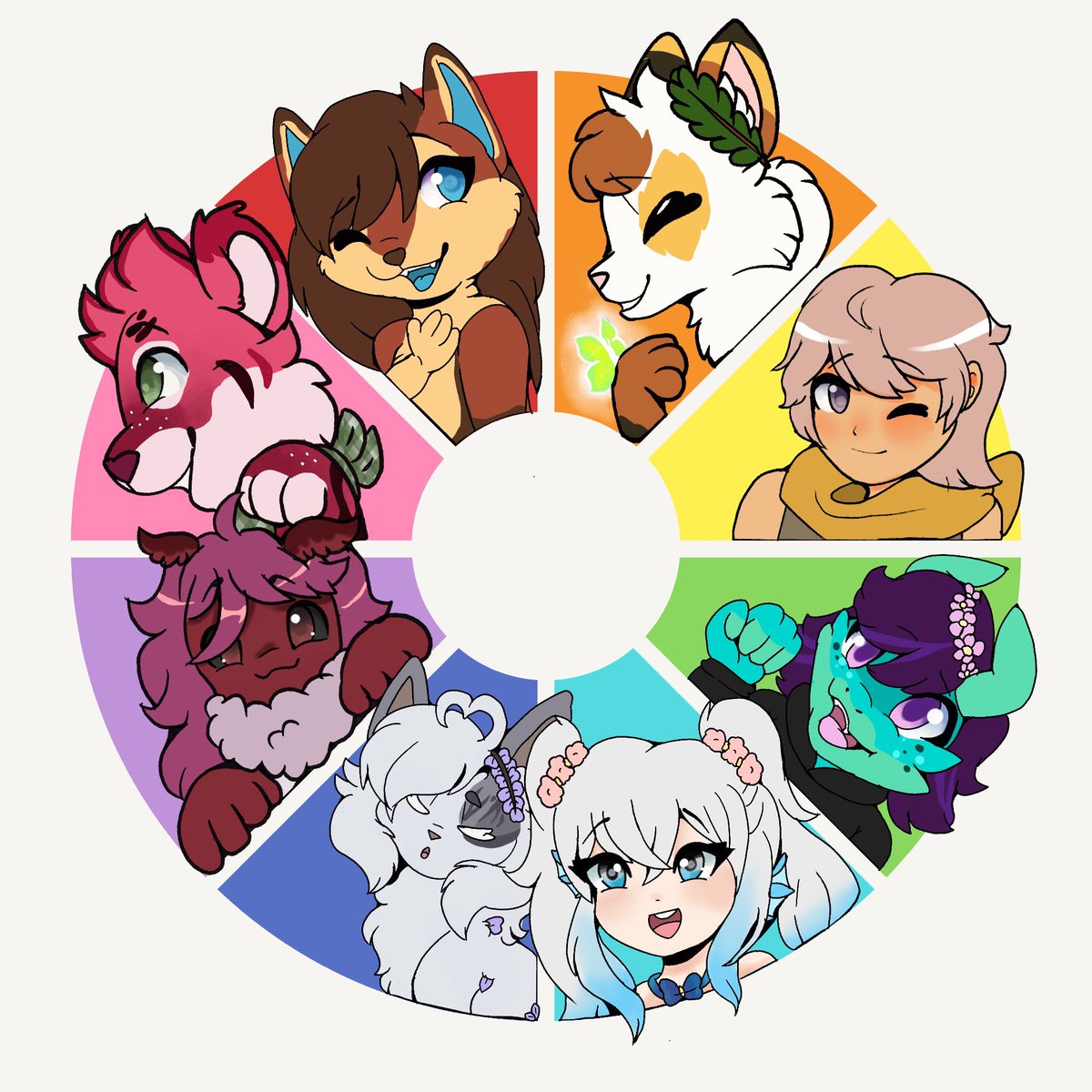 Lavenblush's tweet photo. Color wheel finished!! 

#colorwheelchallange https://t.co/MqNXjyaBXj