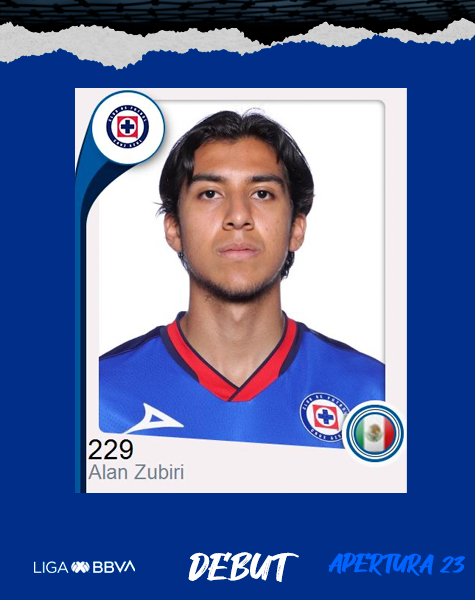 ¡Debut!

Alan Zubiri, está haciendo su presentación con <a href="/CruzAzul/">CRUZ AZUL</a> en la #LigaBBVAMX 

Jugador con proceso en #FuerzasBásicas #Sub13, #Sub15, #Sub17, #Sub18 y#Sub20 

¡FELICIDADES! 👏👏👏

#Apertura2023   ⚽