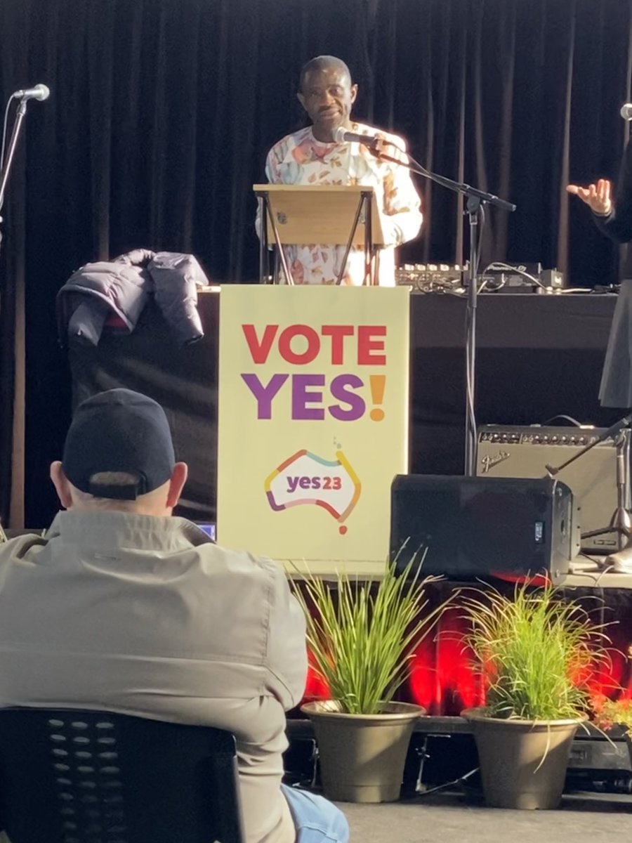 CPSUTas's tweet photo. At the #ComeTogetherForYes in nipaluna/Hobart today. Fantastic speakers and great atmosphere. #Yes23 #UnionsForYes https://t.co/z7oBJTXJvw