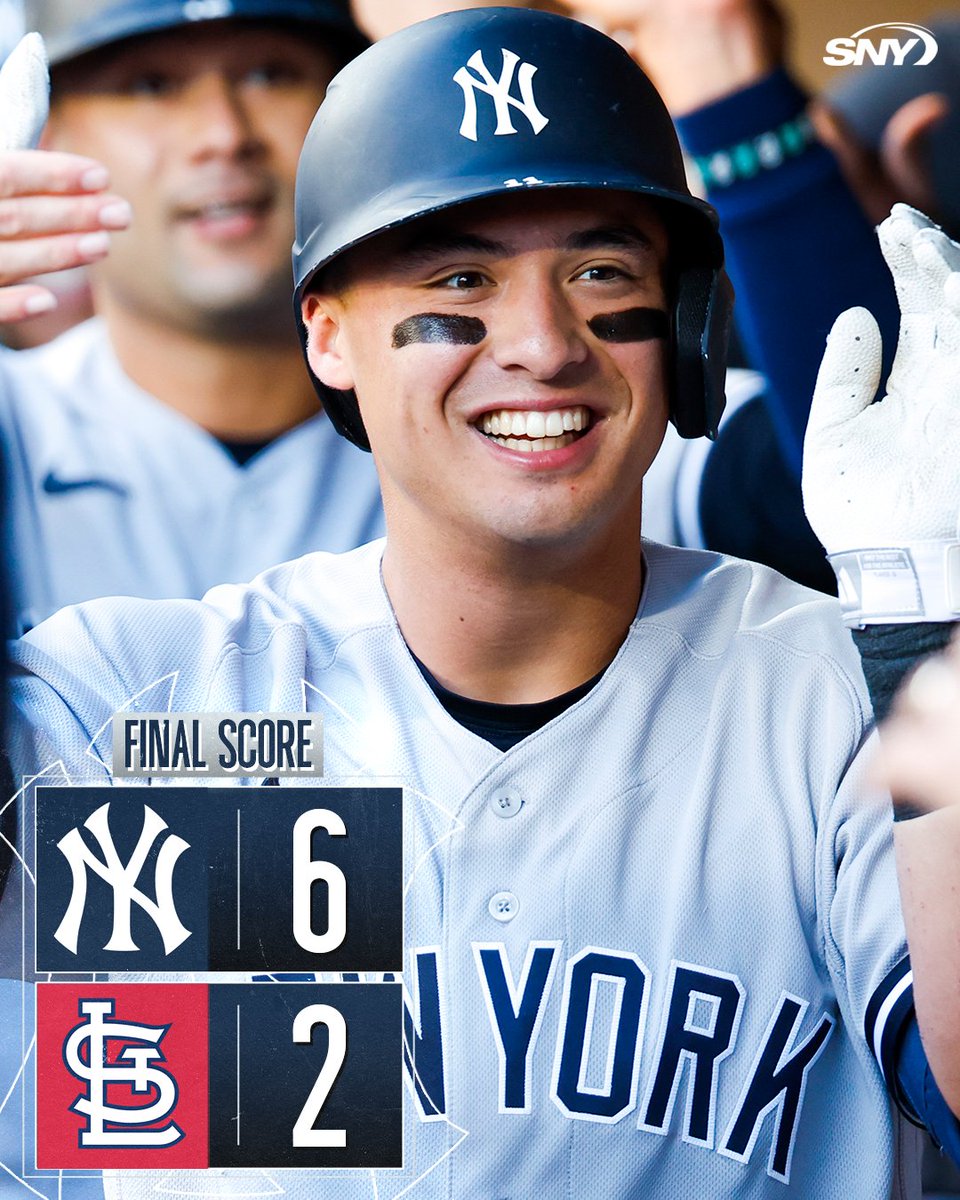 snyyankees's tweet photo. The Yankees earn a doubleheader split in St. Louis! https://t.co/54KaLEBPOS