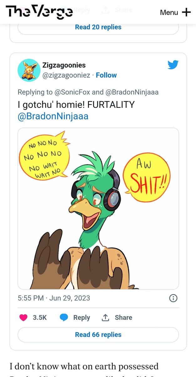 zigzagooniez's tweet photo. I'M ON THE VERGE?! @verge  #theverge #sonicfox WOWIE!! 😭💖 https://t.co/csLxlxFErL
