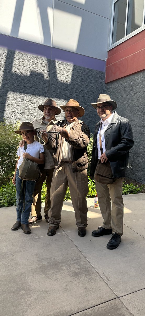 Had a great time seeing @indianajones today with the family and I even made some new friends at the theatre. #indianajones #dialofdestiny