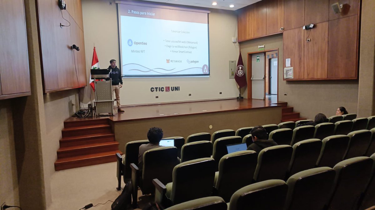 Webmakers3DLat's tweet photo. 🤓 SEGUNDA SESSIÓN DEL TALLER DE CREACIÓN DE NFT🖼 con la ponencia de @Jesus_gomero  representante de @aqku.pe con una explicación mas a fondo del tema. Todos llegamos a subir nuestros primeros NFT en la red de @polygon y estamos listos para llevar nuestros proyectos a la web3. https://t.co/ZlYYO03jLL