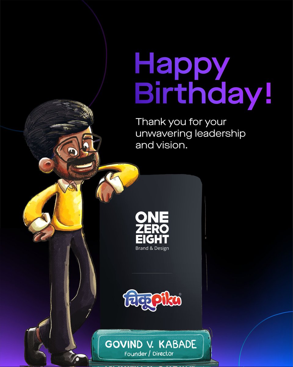 108_Pune's tweet photo. #HAPPYBIRTHDAY, Govind ! @govindvkabade 🎉🎂

From all of us at #OneZeroEight, we want to celebrate and express our gratitude to you, our exceptional #leader

Thank you so much for creating a #positive #workenvironment

We wish you good health, happiness, and continued success! https://t.co/miYhMoh5k9
