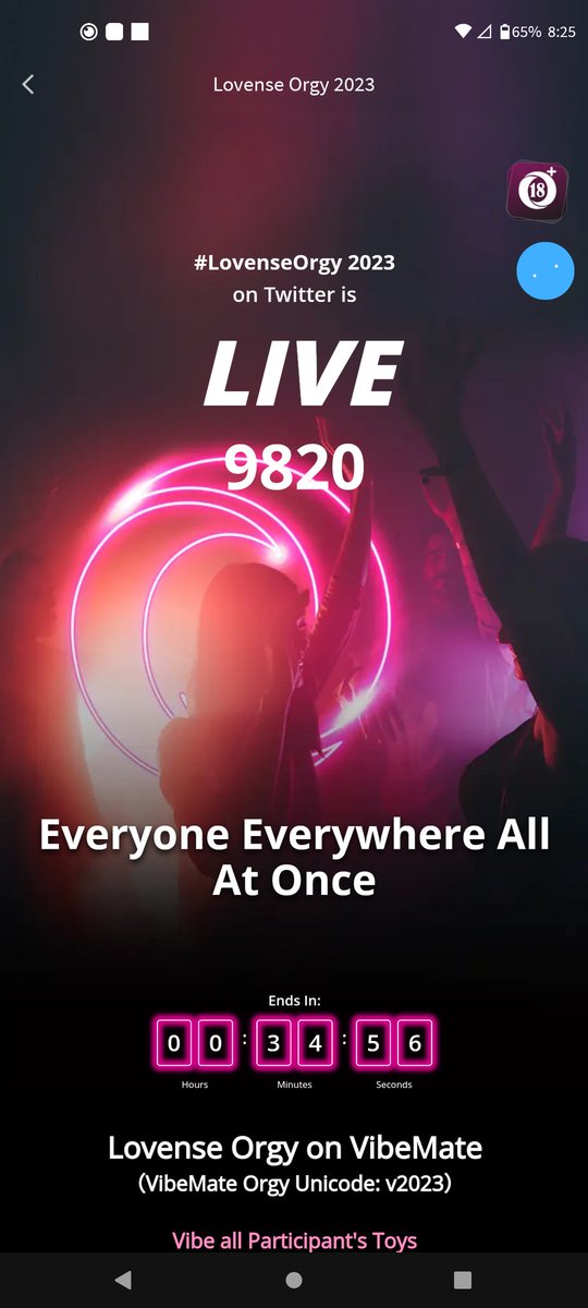 MDarkness79's tweet photo. Last 35 minutes of #LovenseOrgy will we reach 10,000 players?? https://t.co/fmCWAJeTSy