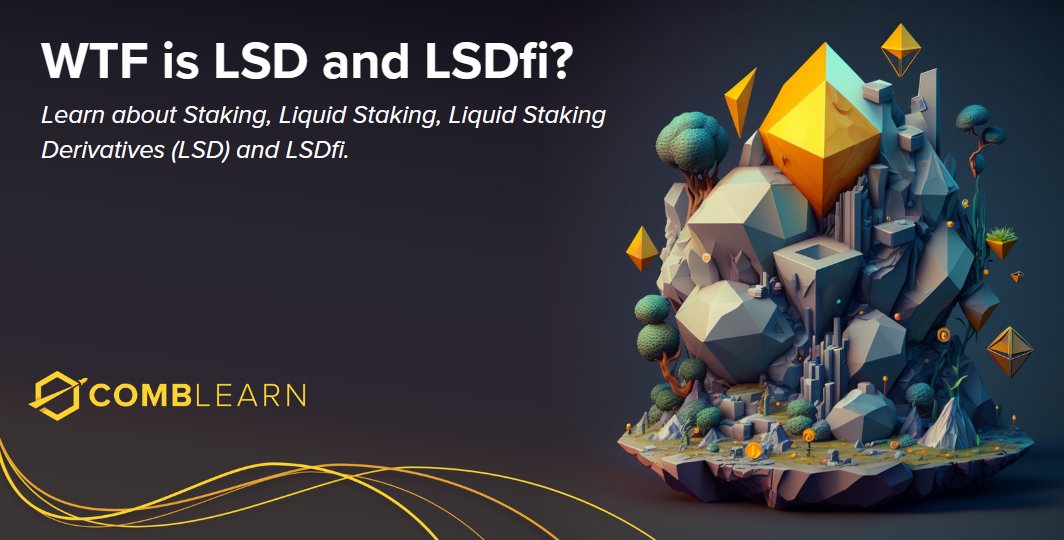 Our latest #COMBLearn Article is out!🐝

You might have heard of #LSDFI, but WTF is it?!

Check out our breakdown below!⬇️

blog.comb.financial/wtf-is-lsd-and…

$ETH $LSD #Ethereum #LSD #Staking