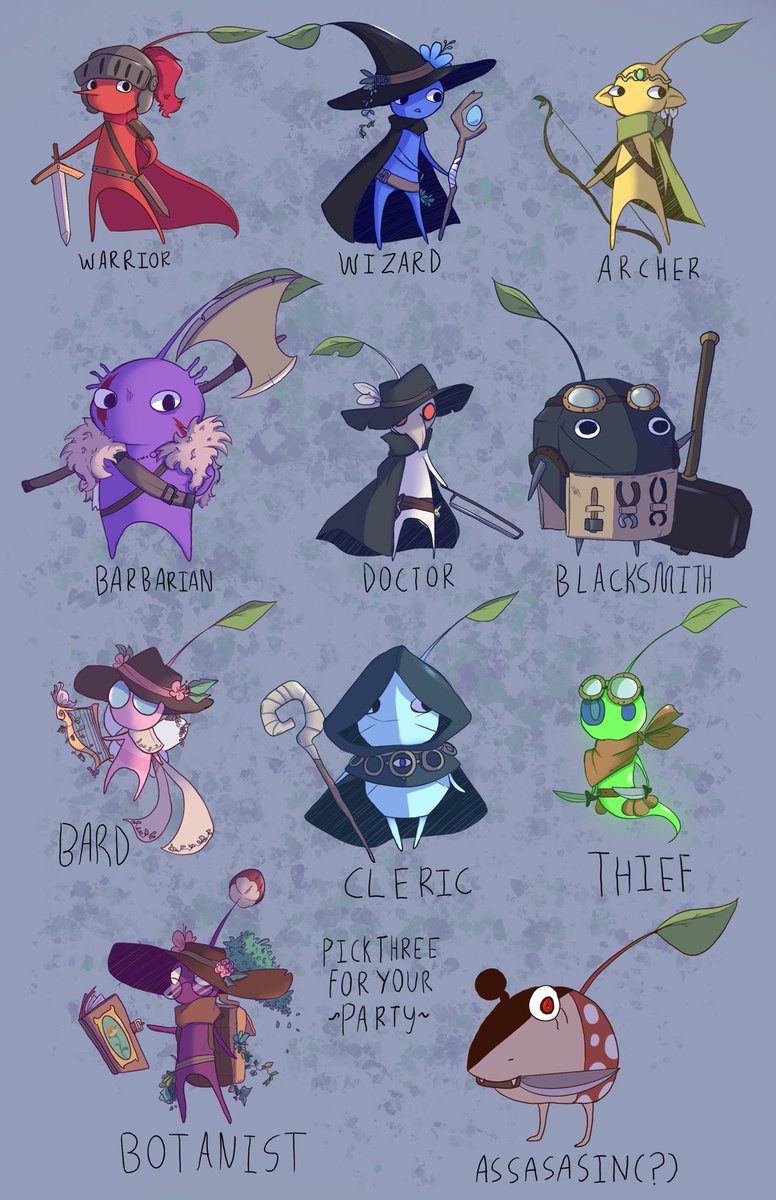 SpoomkeeArts's tweet photo. Nobody gonna probably see this but whatever
Pikmin RPG outfits heck yeah
#Pikmin 
#Pikmin4 https://t.co/h6OfrRPqeY
