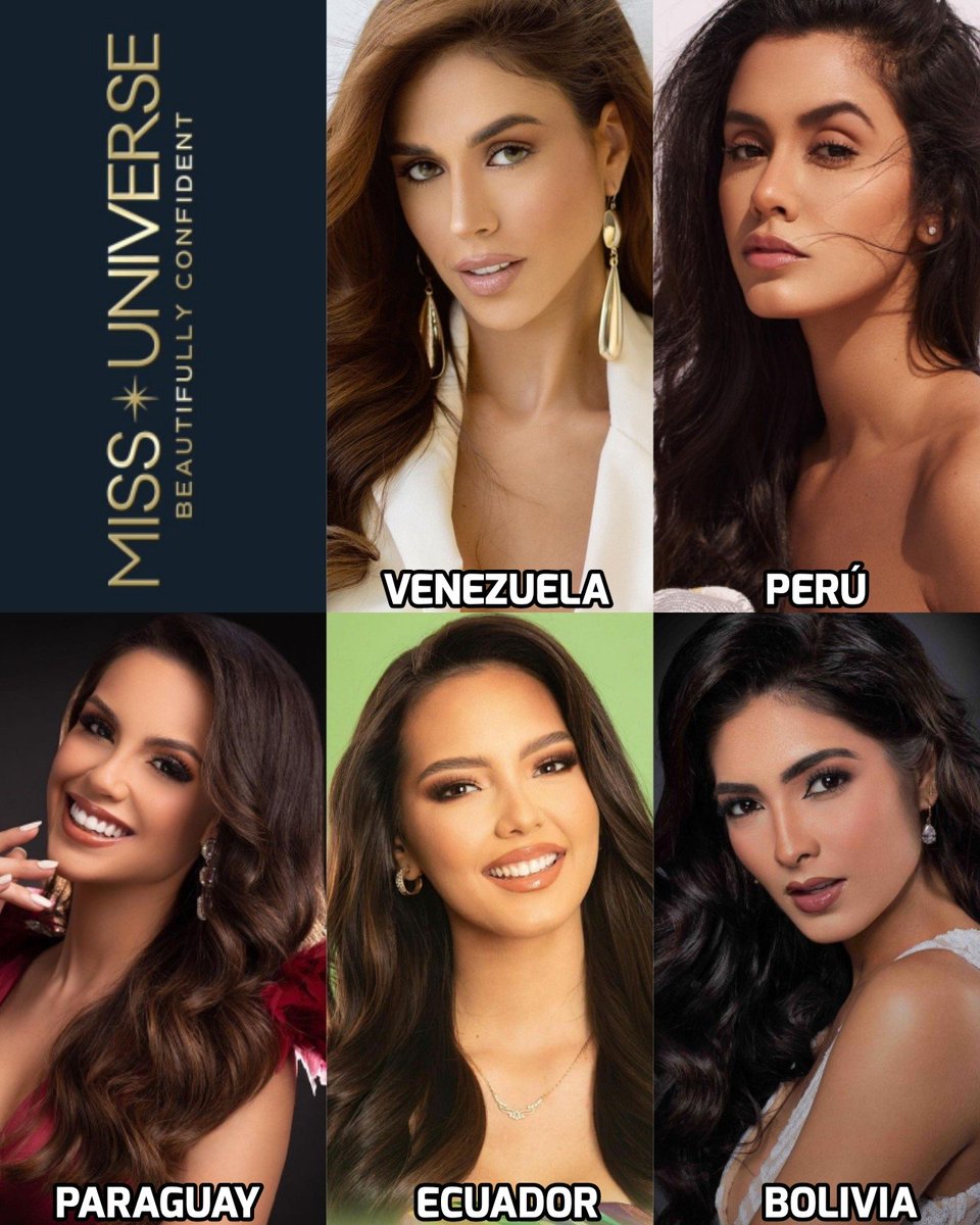 Las candidatas latinoamericanas electas hasta la fecha rumbo al #MissUniverse2023 👑✨️