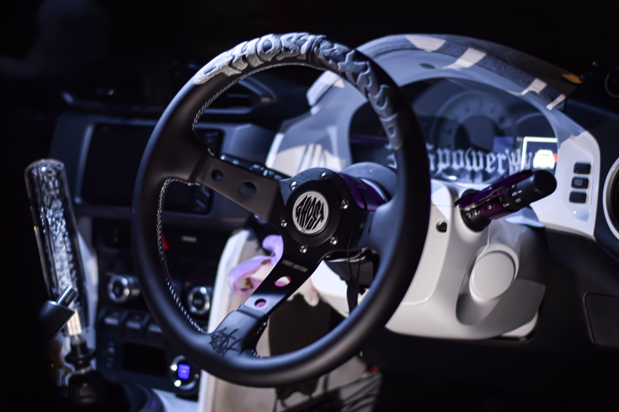 Ghost expod Purple&White 2nd 呼び寄せる GEステアリング Ghost expod Purple&White 2nd 呼び寄せる GEステアリング