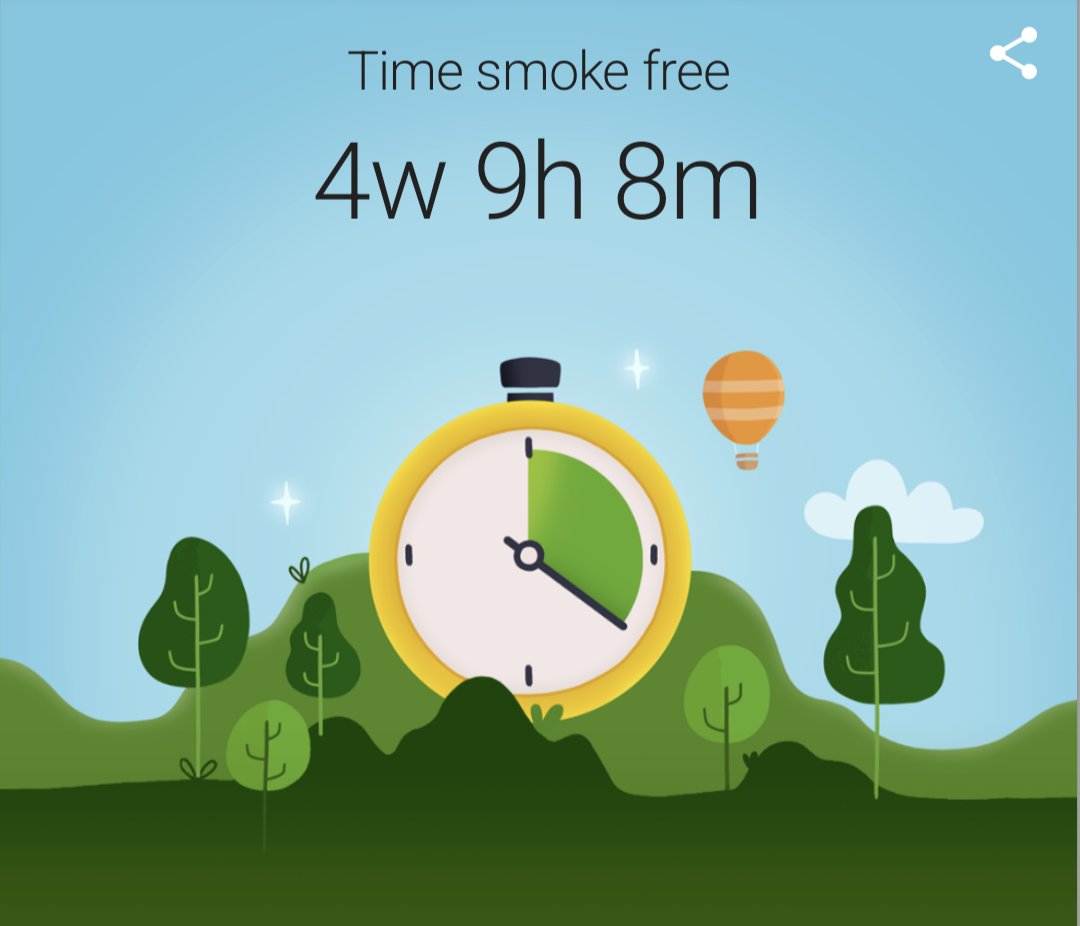 damn_barbarian's tweet photo. It's been a month since I smoked a cigarette, and I consider this to be my greatest achievement in twenty years. However, I'm not sure if I can continue this streak because I've been going through a lot lately, and the urge to smoke is getting on my nerves every hour. Still, I'm proud of this achievement. Cheers to me!"