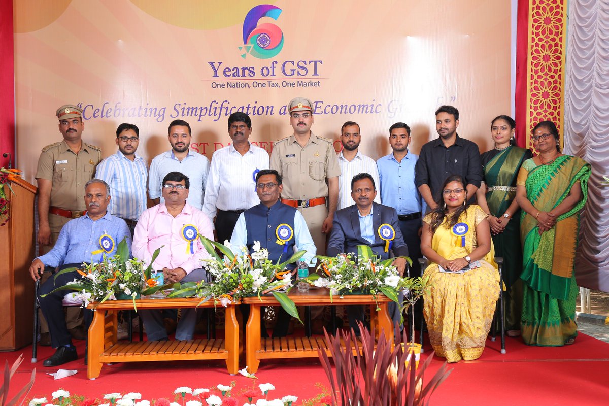 GstSalem's tweet photo. Celebrated the GST Day 2023 with the theme "Celebrating simplification and economic growth" by Salem GST Commissionerate! Let's acknowledge the strides made in streamlining taxation processes and fostering economic development. #GSTDay2023 #SimplificationAndGrowth. https://t.co/jl7g20ZEXQ