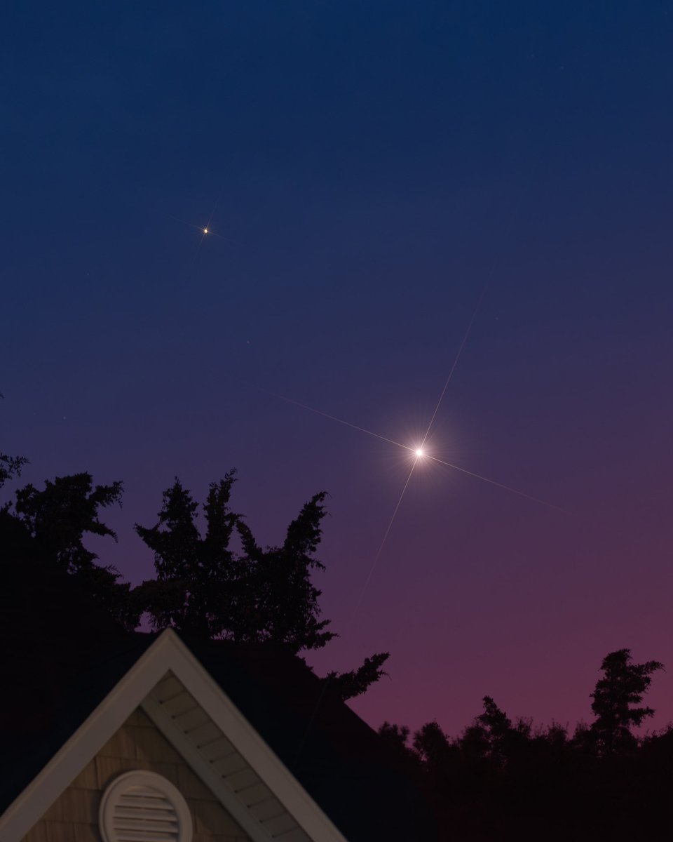 rami_astro's tweet photo. Mars and Venus conjunction tonight https://t.co/aiXkqtmsgc