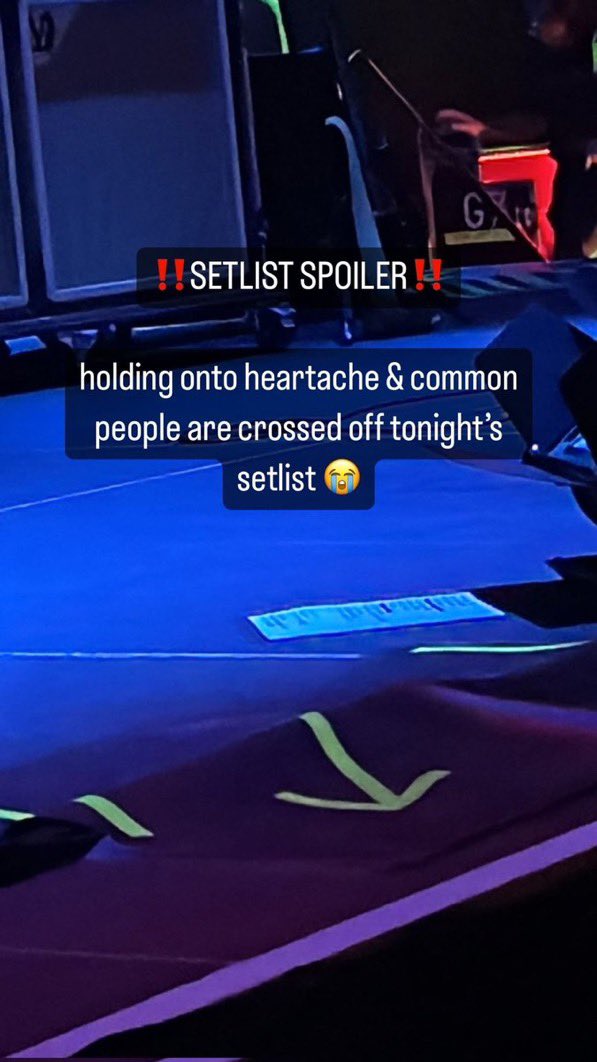 LBRNOnTour's tweet photo. RUMOR | Aparentemente ‘Holding On To Heartache’ e ‘Common People’ não estão na Setlist hoje! ☹️

 #FITFWTLasVegas https://t.co/sgrXrYKVXW