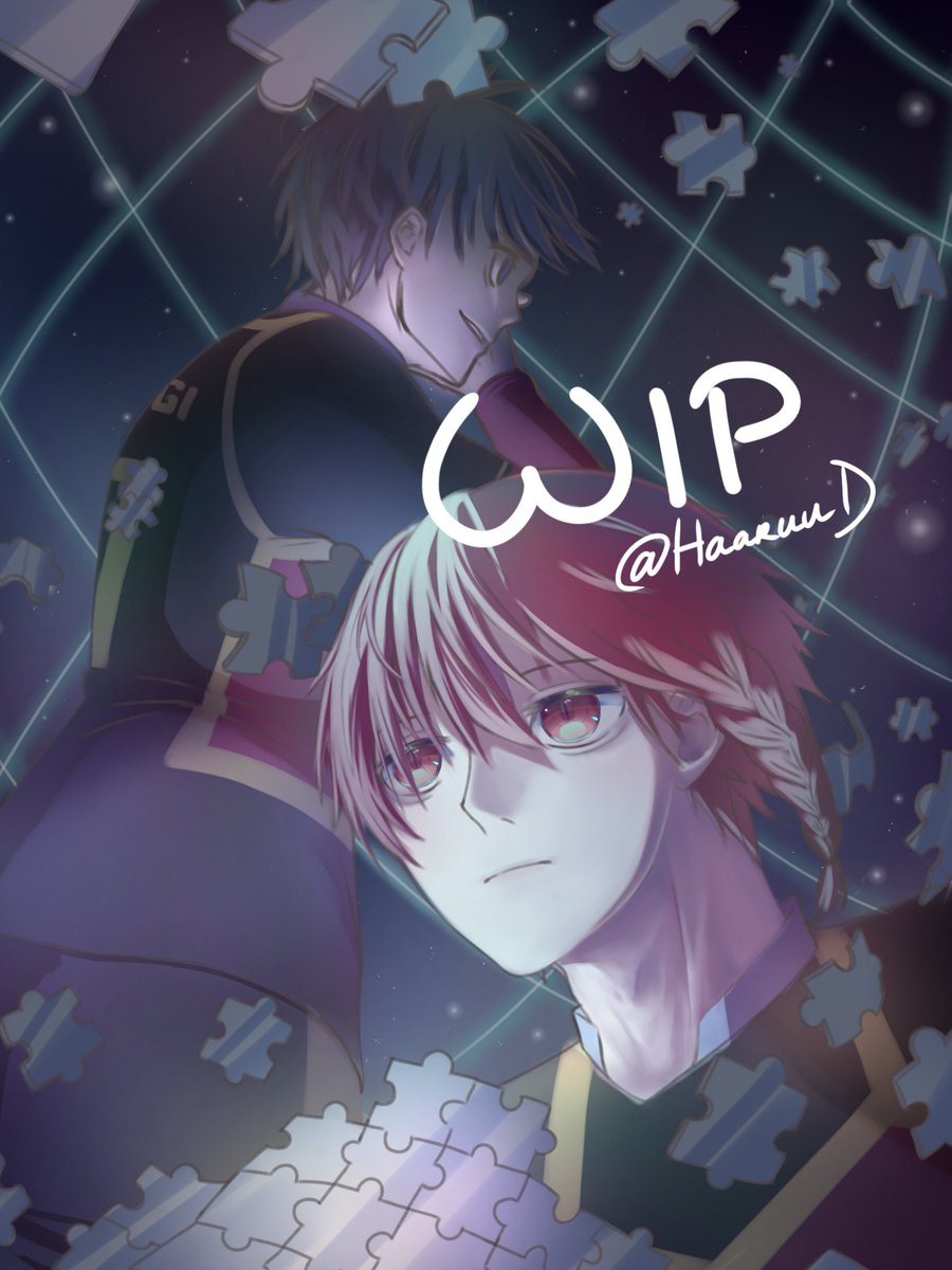 SternenprinzZ's tweet photo. A little WIP of my Blue Lock fanart featuring Isagoat and my dear son Kurona 😔😔💜

#bluelockfanart #bluelock #art #digitalart #fanart https://t.co/7ishkzEwFa