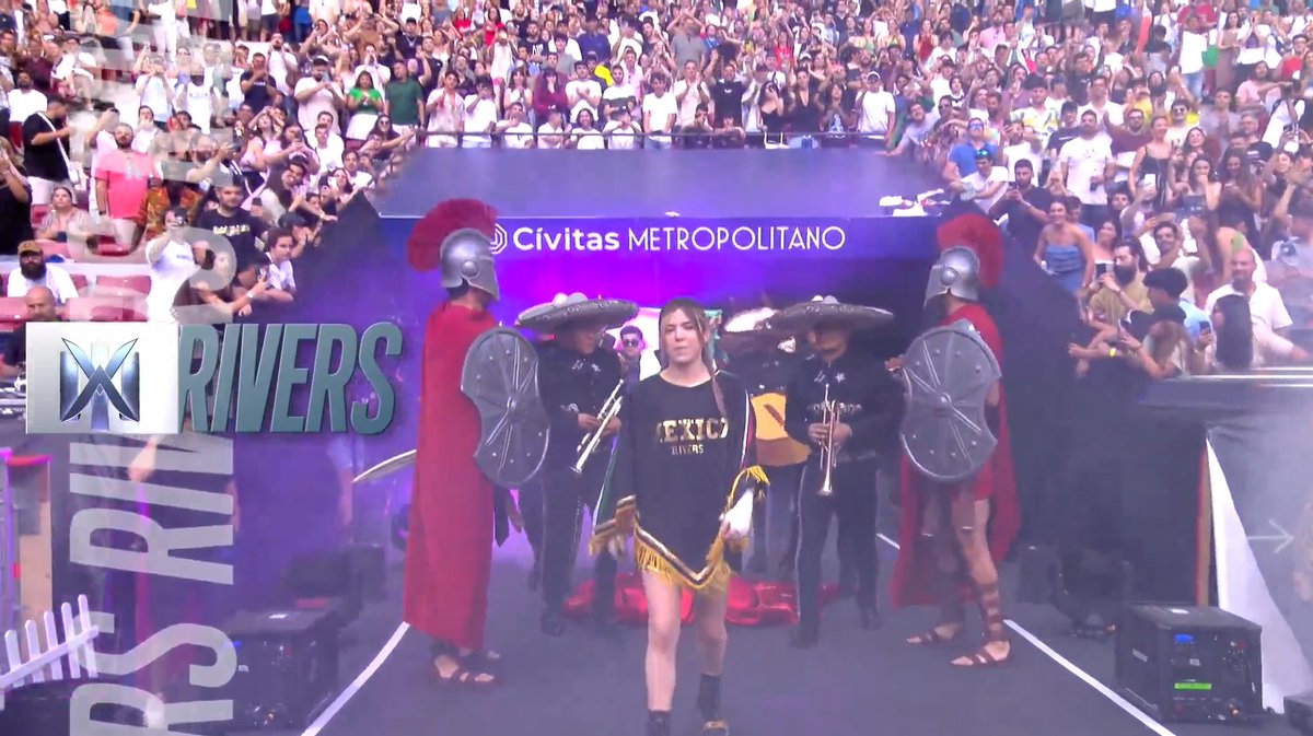 FDEJ_'s tweet photo. Okay pero nadie habla del sentimiento que fue ver salir a @samyriveratv , muchos llegamos a llorar con tan buena salida.
Sin duda hoy representante a México en todo su esplendor 
#laveladadelano3 #riversgg https://t.co/T6fXQz830U