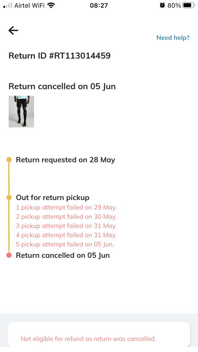 ArvindGujral2's tweet photo. @AJIOLife FRUSTRATED WITH AJIO RETURNS. Please help me return these items…..your guys don’t show up, claim return failed and just cancel. Pls see attachment https://t.co/eRh5wWCNX3