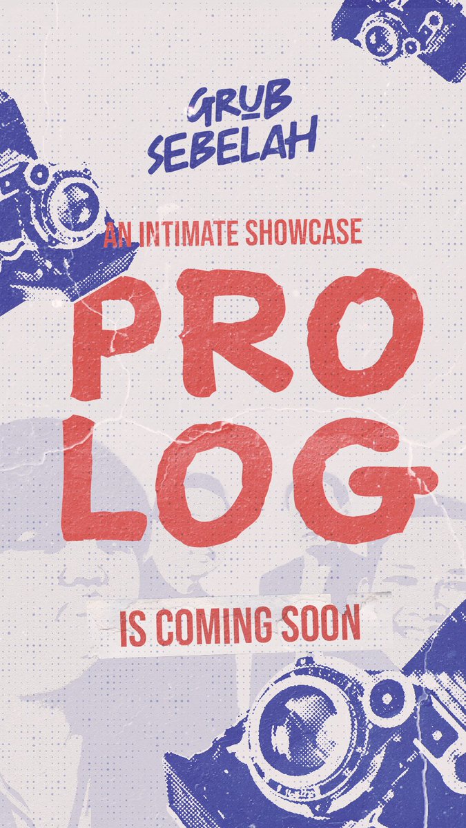 grubsebelah's tweet photo. Hallo Grubs,

Coming Soon
An Intimate Showcase
PROLOG

Mari berkenalan lebih dekat dengan Grub Sebelah dalam Showcase perdana kami

Nantikan Segera!

#GrubSebelah #intimateShowcase #Prolog #Comingsoon https://t.co/yxYrRSPmb7
