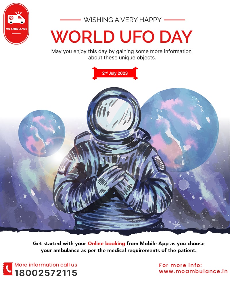 MoAmbulance's tweet photo. Sending warm wishes on World UFO Day to you….. Let us make this world a better place by knowing a lot more about these unidentified objects.
Phone: 18002572115 | Email: info@moambulance.in
Visit Us: https://t.co/a6wfBeXkAB
#UFO #WorldUFODay #moambulance #healthcare https://t.co/YXSRBJ4QM5
